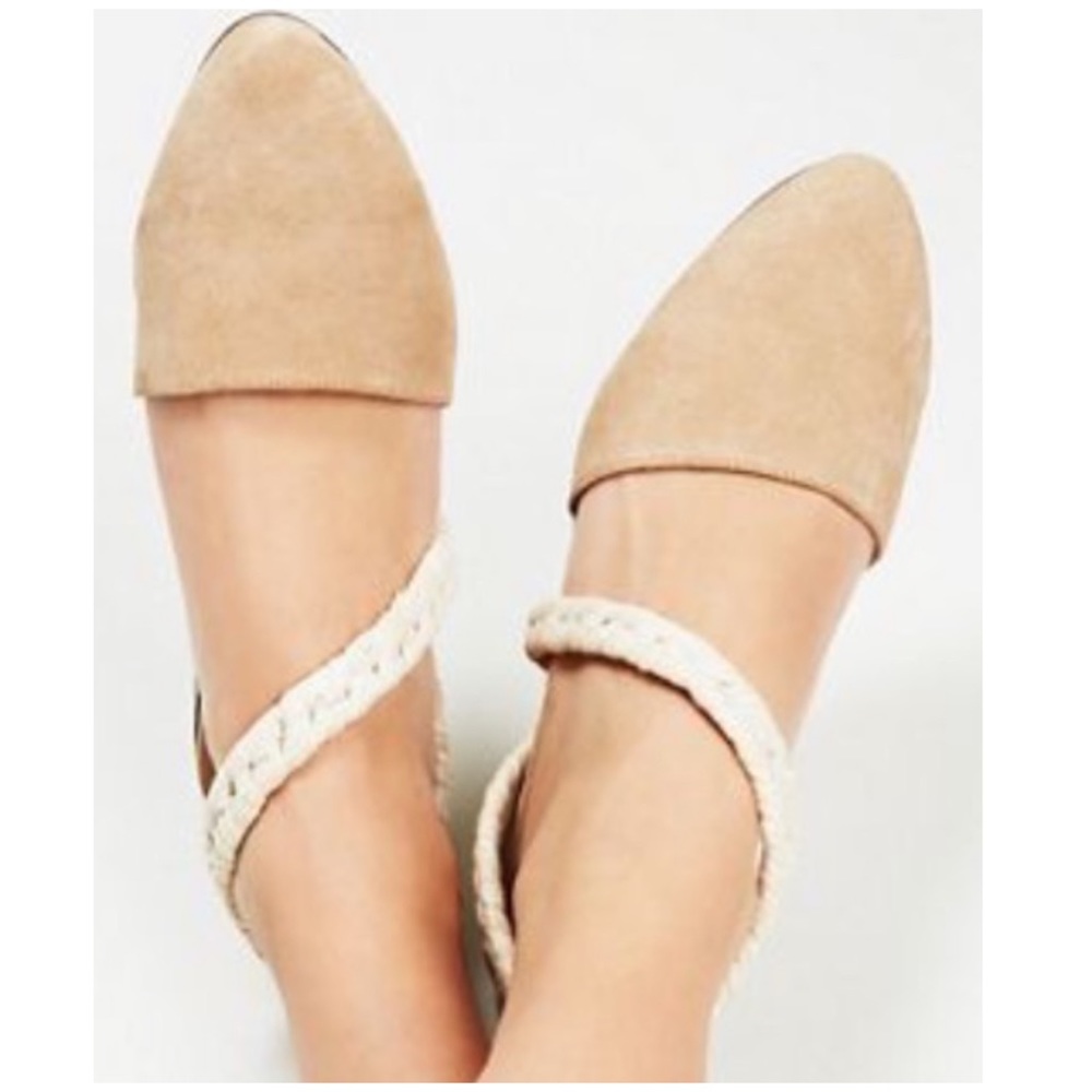 Howsty Caia Wrapped Raffia Flats forAnthropologie.